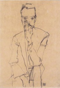 Portrait of Eduard Kosmack by Egon Schiele